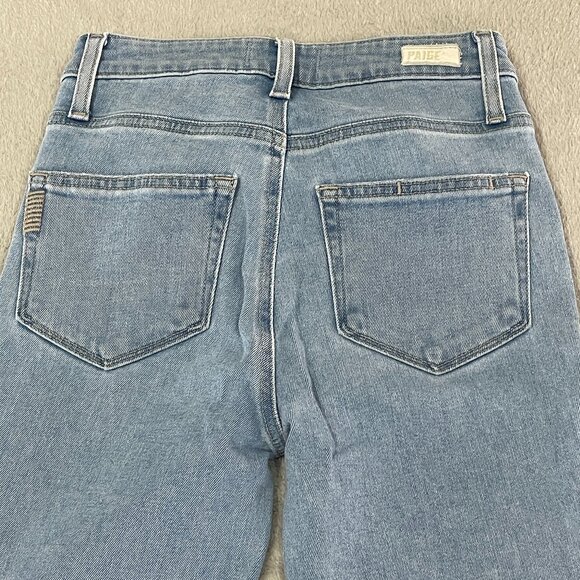 PAIGE Hoxton Slim Straight Leg High Rise Jeans Size 24 - Picture 7 of 13